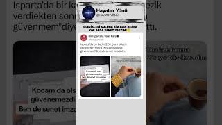 KOCASINA GÜVENMEYEN KADIN BİLEZİKLERİ İÇİN SENET İMZALADI🤦 #shorts #karıkoca #senet #bilezik #keşfet