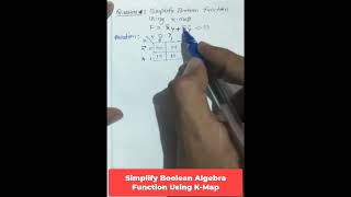 Simplify Boolean Algebra Function Using K-Map (2 Variable K-Map) | Karnaugh map