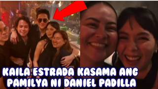 Daniel Padilla kasama si Kaila Estrada at Pamilya sa kanyang birthday  celebration - YouTube