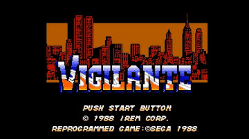 Vigilante (Master System PSG 60Hz / US) - Intro / Attract Mode