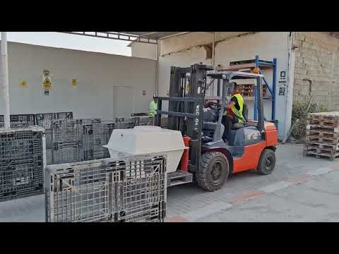 الإختبار والفحص العملي لسائق الرافعة الشوكية     