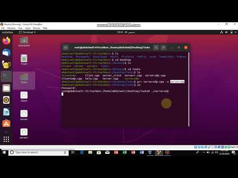 how to create UDP chat application in Ubuntu Linux