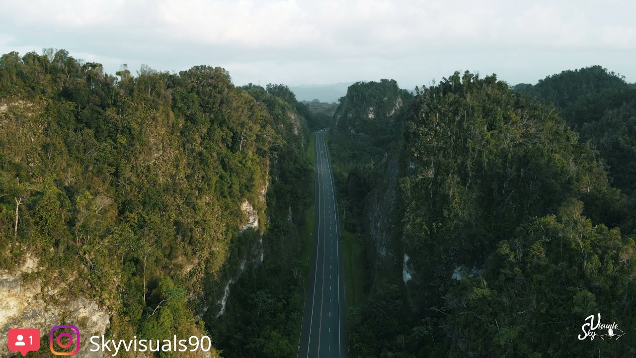 Puerto Rico Carretera #10 in 4K drone footage