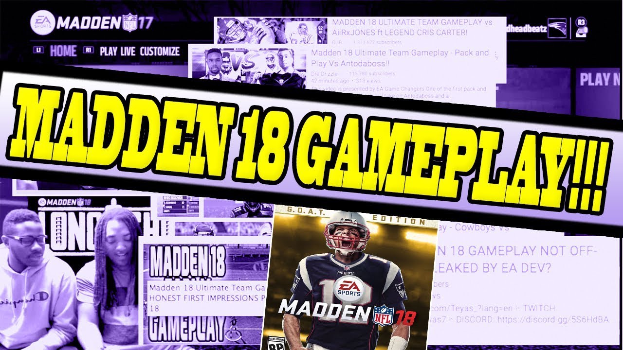 Official Madden 18 Gameplay Footage!!! MUT Mut Drafts H2H