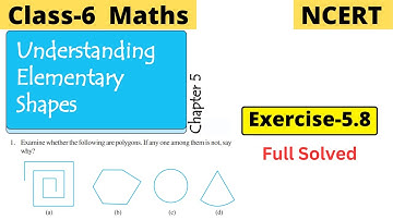 Class 6 Maths NCERT Chapter 5 Understanding Elementary Shapes Exercise 5.8 Full Solved | #class6