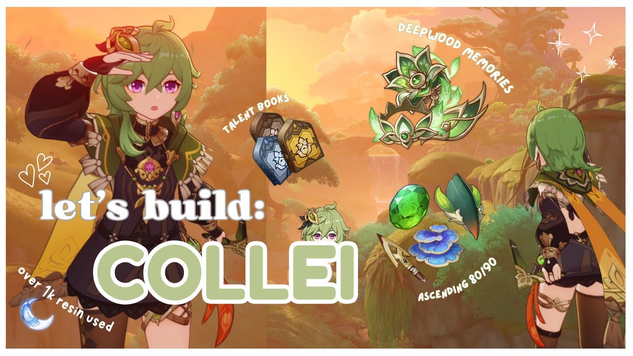 let’s build: collei ⋆౨ৎ˚⟡˖ | ascension, talents, and using over 1k resin