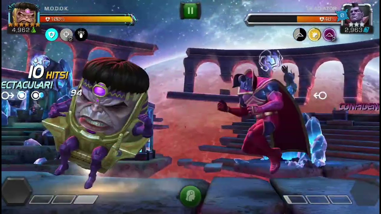 M.O.D.O.K vs Gladiator | Marvel Contest Of Champions Gameplay | 