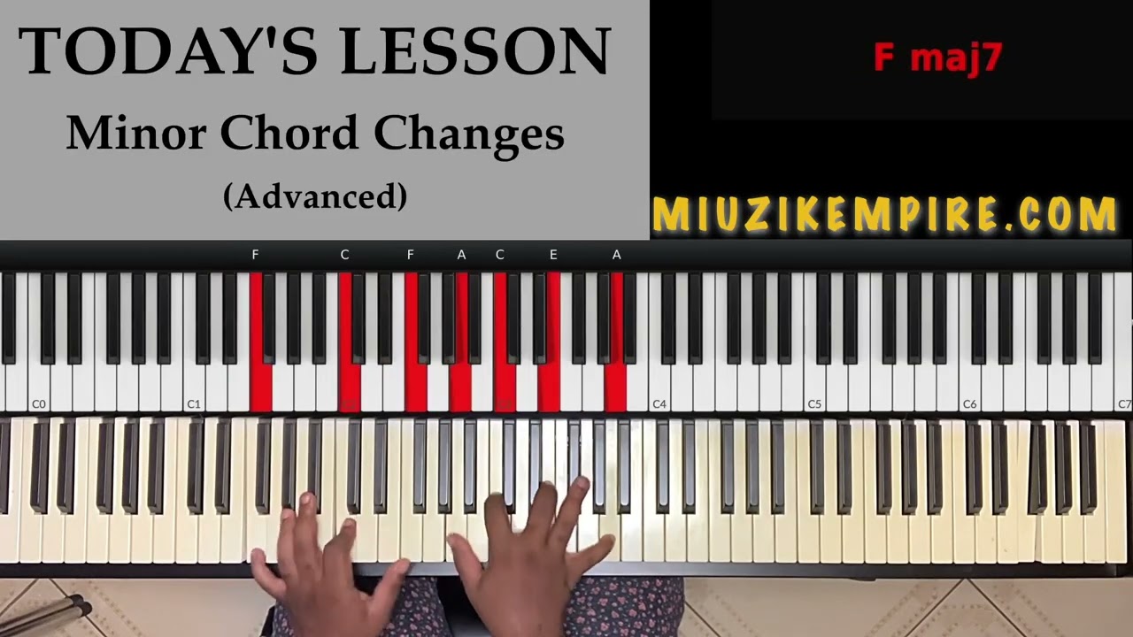 Простые, но эффективные варианты применения минорных фортепианных аккордов в госпел-музыке в тона...