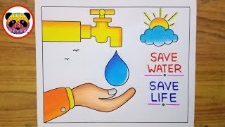 World Water Day Drawing Save Water Save Life Drawing Save Water Save