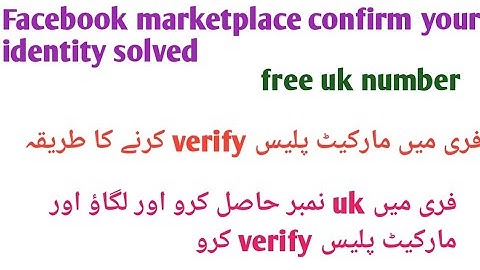 Facebook marketplace confirm your identity solved | marketplace number verification | take action 