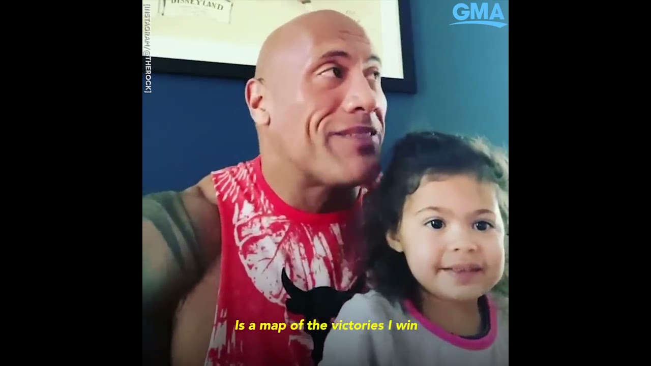 Dwayne Johnson Reveals This Is The 937th Time He S Sung You Re Welcome To Daughter L GMA Digital