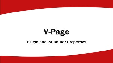 Alcorn McBride Academy - V-Page Plugin and PA Router Properties - Lesson 4