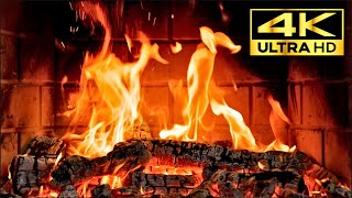 Relaxing 4K Fireplace UltraHDCrackling Fire SoundsReal Burning LogsHD Fire Background
