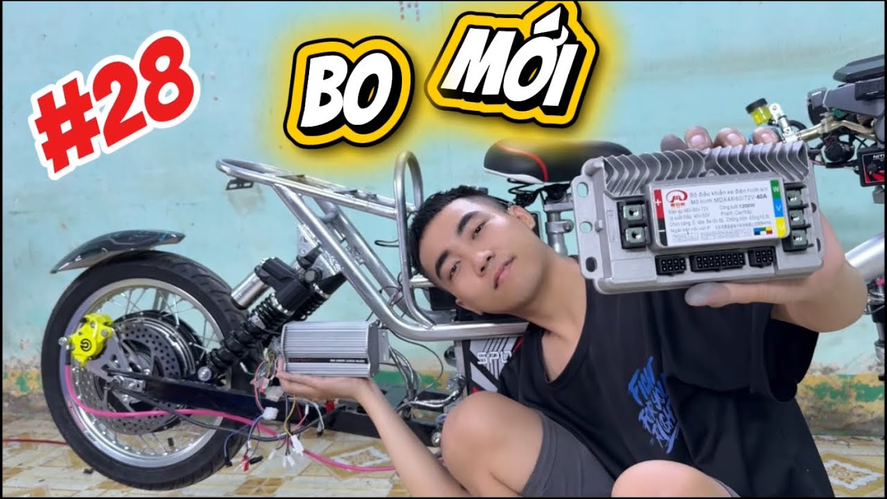 Xe Điện Độ Kiểng P28 - Lên IC Đúc 1200W Và Sạc Bình Tự Ngắt  |Mất 16,9 Triệu Cho Con Xe Hiện Tại