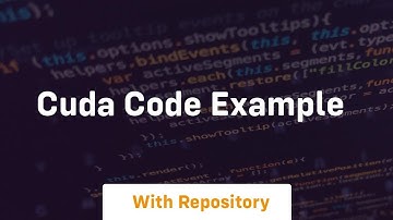 cuda code example