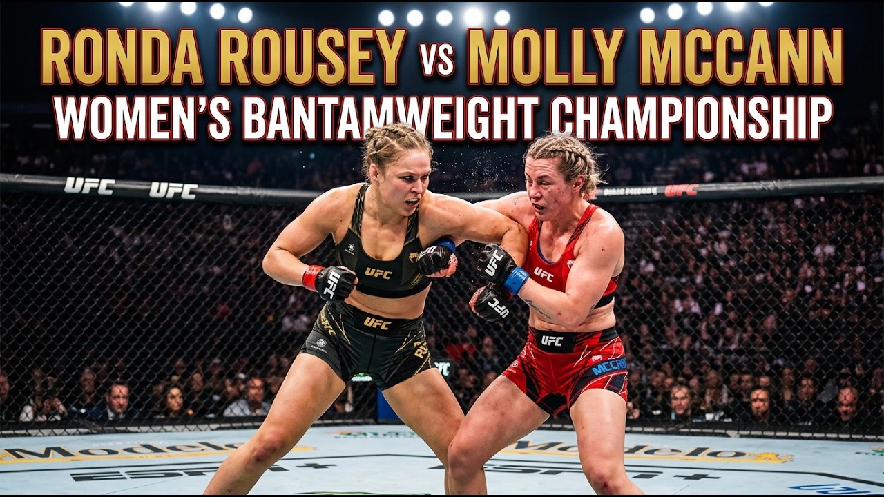 Ронда Роузи (женщина) против Молли Макканн (женщина) | Нокаут в женском легчайшем весе UFC