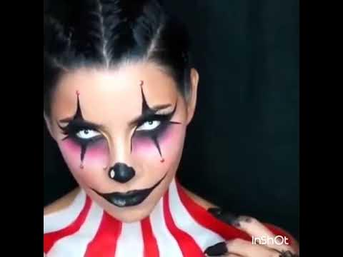 MAQUILLAJE ARTISTICO PAYASO MALDITO - YouTube