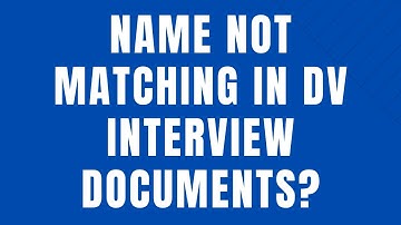 Affidavit Of Name | Very Important When You have Different Names On Your DV Interview Documents