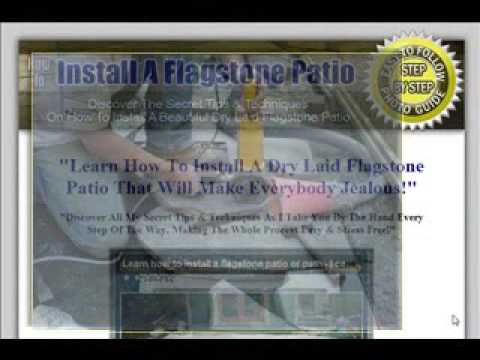 How To Install A Dry Laid Flagstone Patio - YouTube