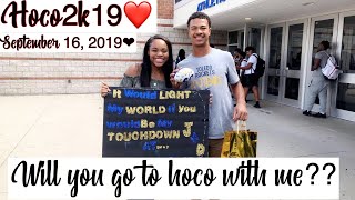 HOMECOMING PROPOSAL💞 2K19