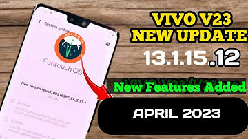 Vivo V23 new software update in April 2023  | New feature added