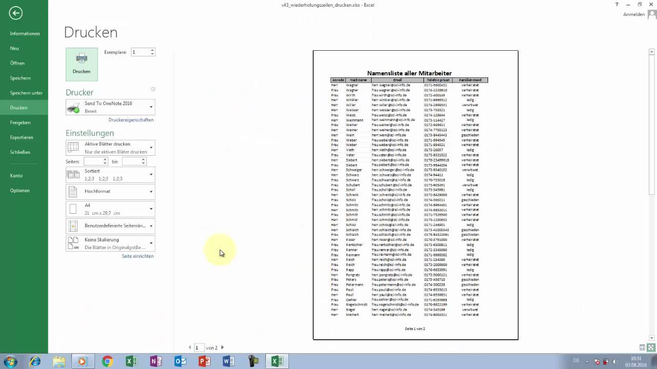Update Excel Tipps und Tricks #43 Seitenzahl, Gesamtseitenzahl \u0026 Wiederholungszeilen drucken