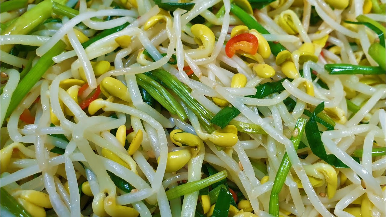 콩나물미나리무침