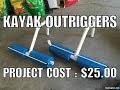 Cheap Outriggers for Pelican Castaway 100 Kayak