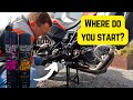 Bmw f800gs chain cleaning and lube  best way to do it