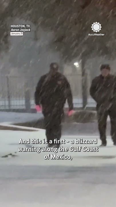 Blizzard Warning: Rare Snowfall Coats Houston, I-10 Corridor