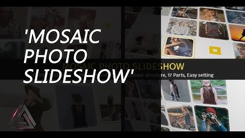 Mosaic Photo Slideshow | After Effects Template | Video Displays