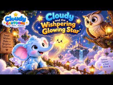 Cloudy and the Mystery of the Whispering Glowing Star ⭐| Kids Educational videos for Patience & help