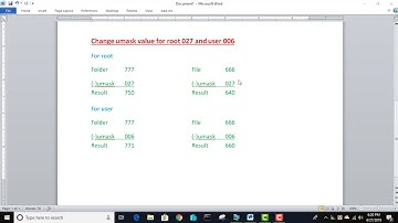 umask / default permission in Red Hat Linux 7