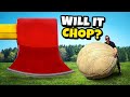 2 Ton Axe Vs. 500kg Rubber Band Ball