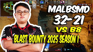 G2 malbsMd (32/21) vs B8 (Ancient) BLAST Bounty 2025 Season 1 | CS2 POV