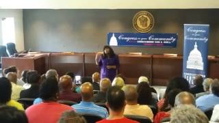 Congresswoman Terri Sewell (D-AL 7th District) at Montgomery Town Hall