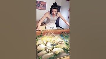 A land of tiny people in the sand table: a rescue across time and space.#shorts #drama