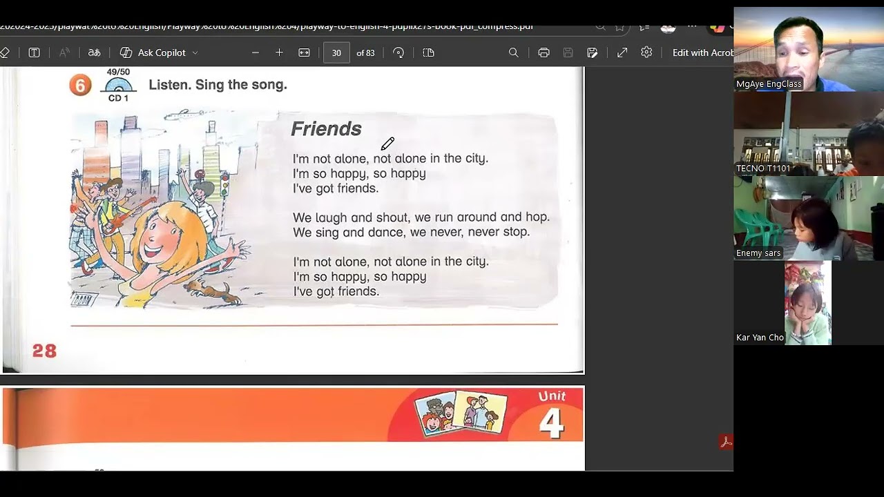 For young and adult learners. Play way to English 4