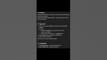 1018  Binary Prefix Divisible By 5 #codesarathi #dsa #coding #python #programming