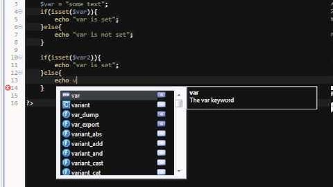 آموزش php - تابع isset