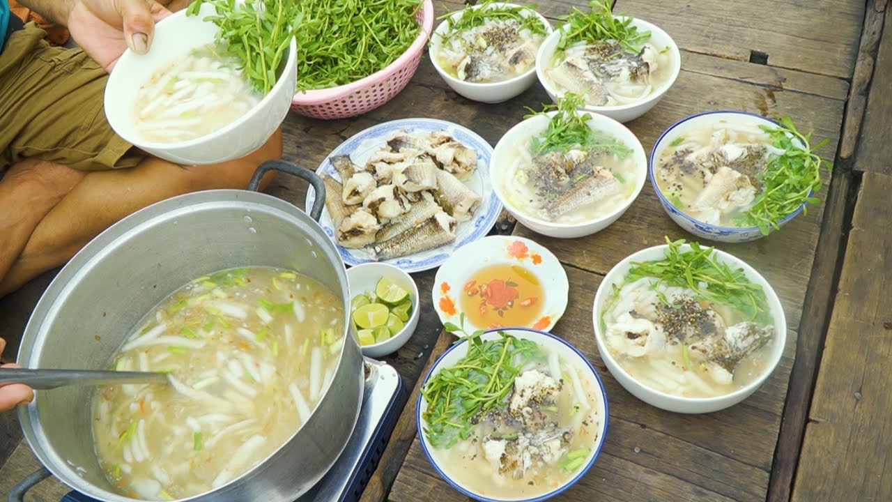 Bánh Canh Cá Lóc trên Đồng Nước Nổi 2024 | Nét Quê #557