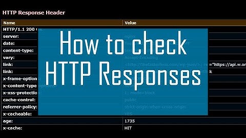 How to check HTTP Responses  (including status codes and free tools!)​