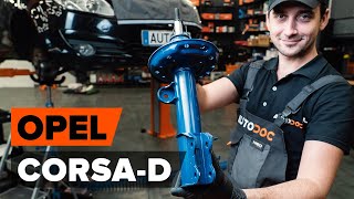 Como substituir coluna de suspensão dianteira no OPEL CORSA D [TUTORIAL AUTODOC]