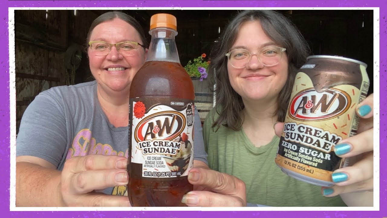 A&W Ice Cream Sundae Soda Taste Test / Review!