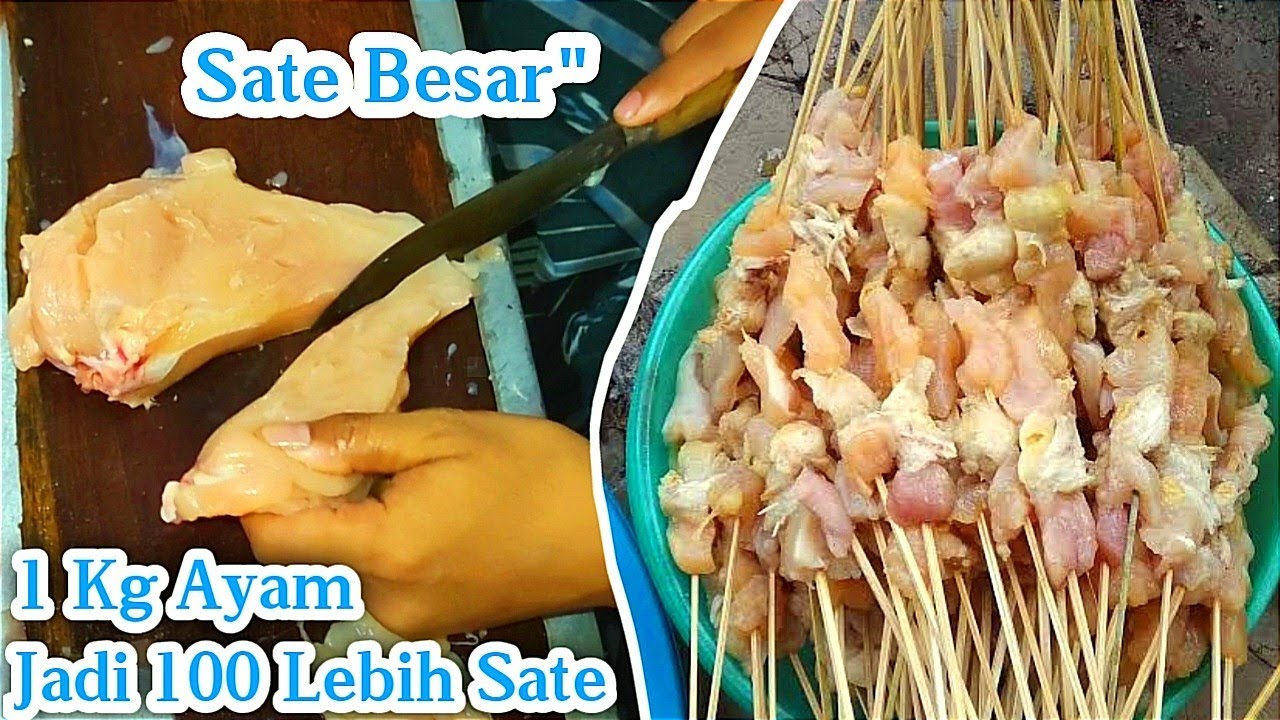 Cara Membuat Sate Ayam & Cara Menusuk Nya #sateayam #satemadura