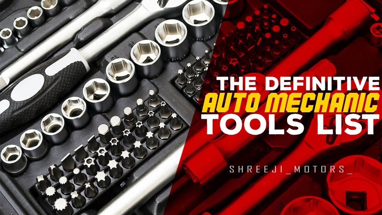 Auto Mechanic Tools List, Garage tools, automobile