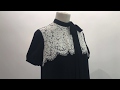 Платье плиссе с белым кружевом / индивидуальный пошив на заказ