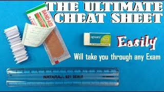 The ultimate Cheat Sheet that will take you through any exam.