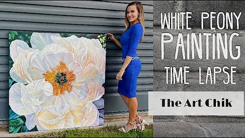 Peony Painting Time Lapse - By Artist, Andrea Kirk...
