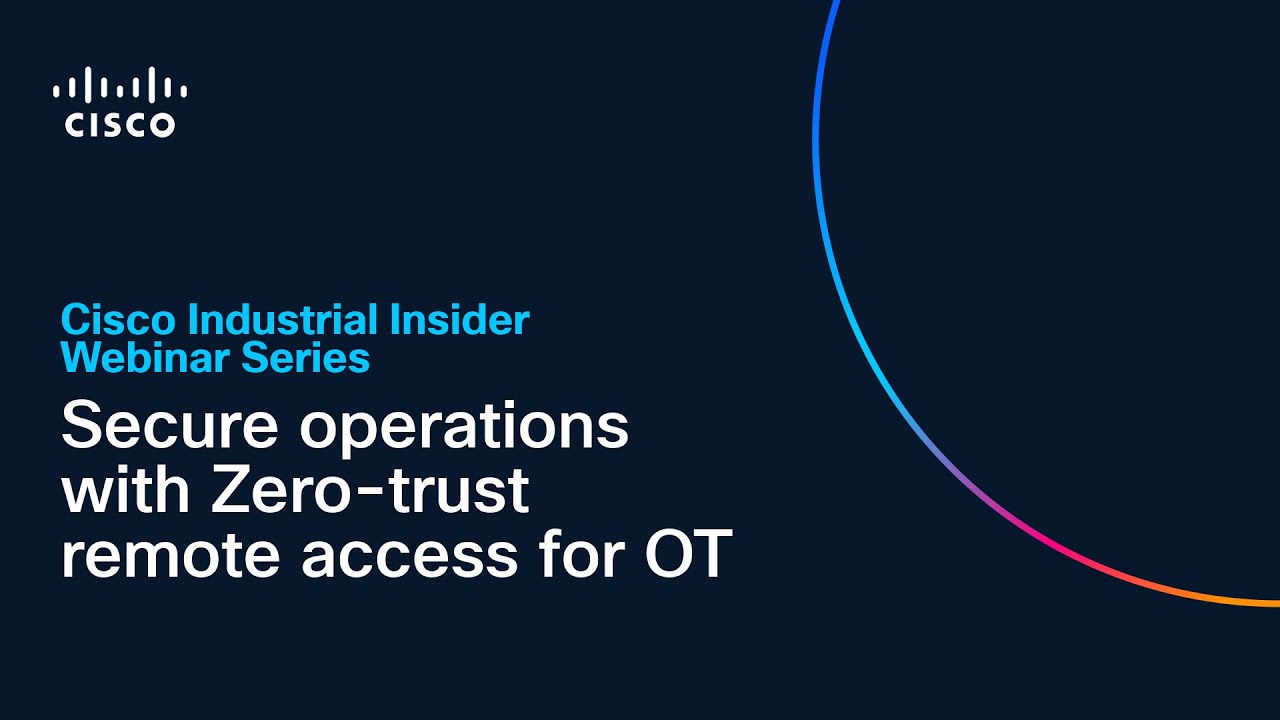 Secure operations with Zero trust remote access for OT - YouTube